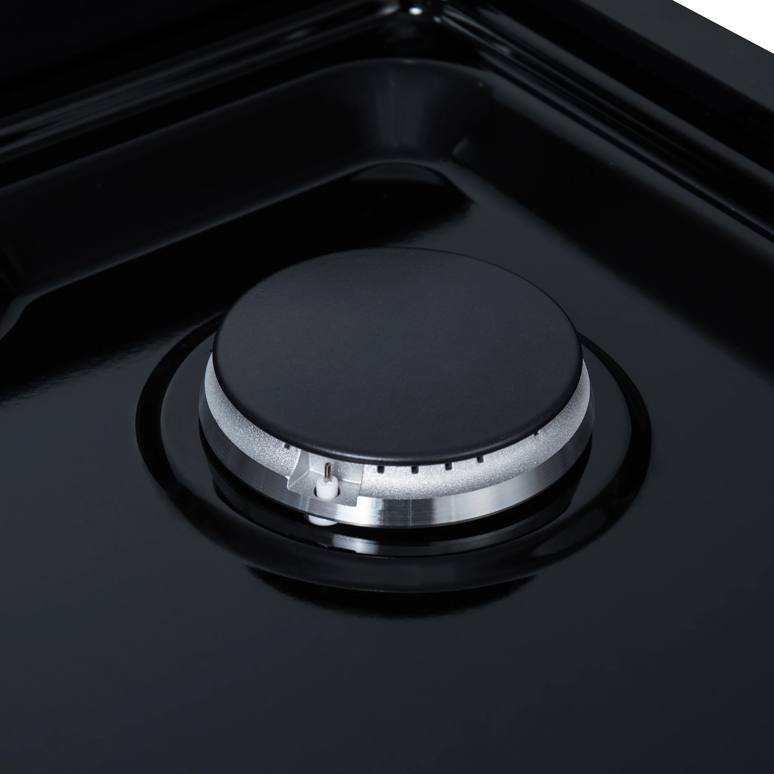 Valente 36" Gas Cooktop in Black, 6 Sealed burners, 71,000 BUT Output, 1 Antique Brass Dual-Ring Burner, Continuous Cast Iron Grates - Image 13
