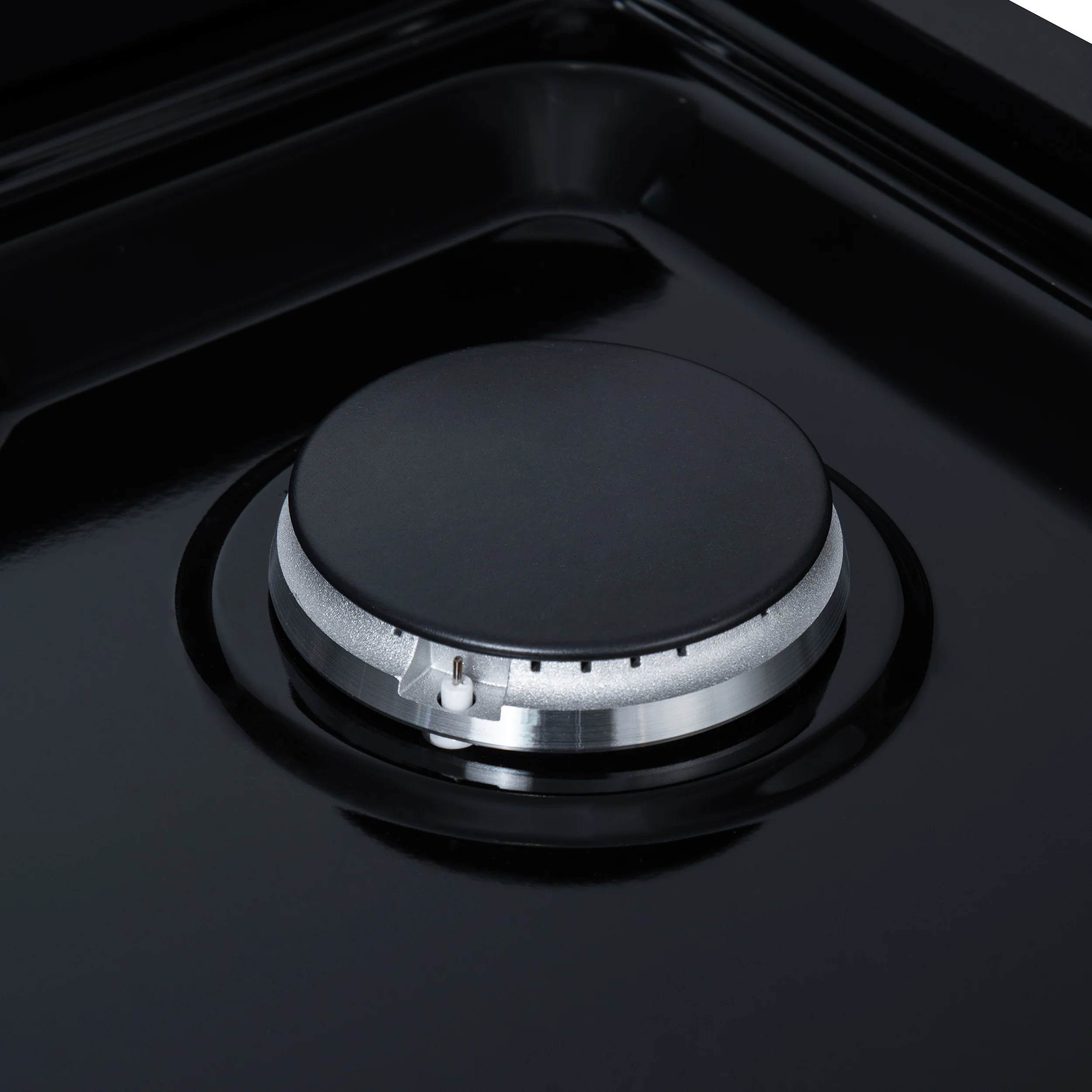Valente 48" Gas Cooktop in Black, 8 Sealed burners, 94,000 BUT Output, 2 Antique Brass Dual-Ring Burners, Continuous Cast Iron Grates - Image 12