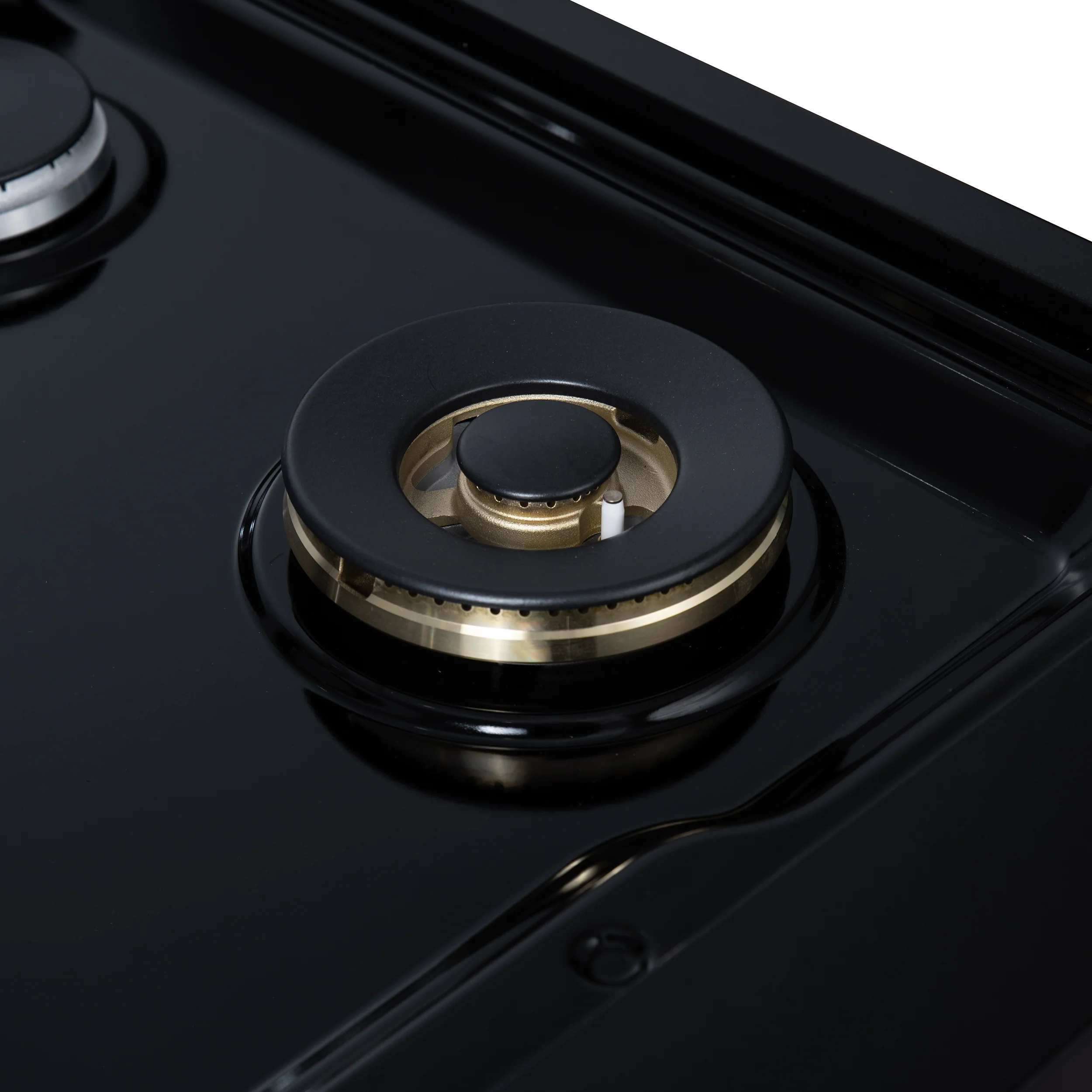 Valente 48" Gas Cooktop in Black, 8 Sealed burners, 94,000 BUT Output, 2 Antique Brass Dual-Ring Burners, Continuous Cast Iron Grates - Image 13