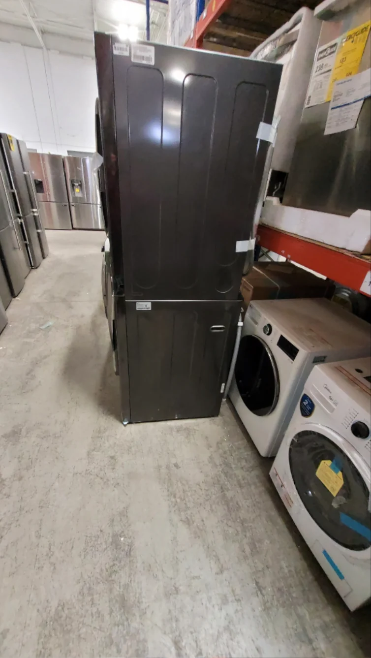 WKEX300HBA - LAUNDRY CENTERS - LG - Stacked Washer/Dryer - Electric - Black Stainless Steel - Open Box - Image 3