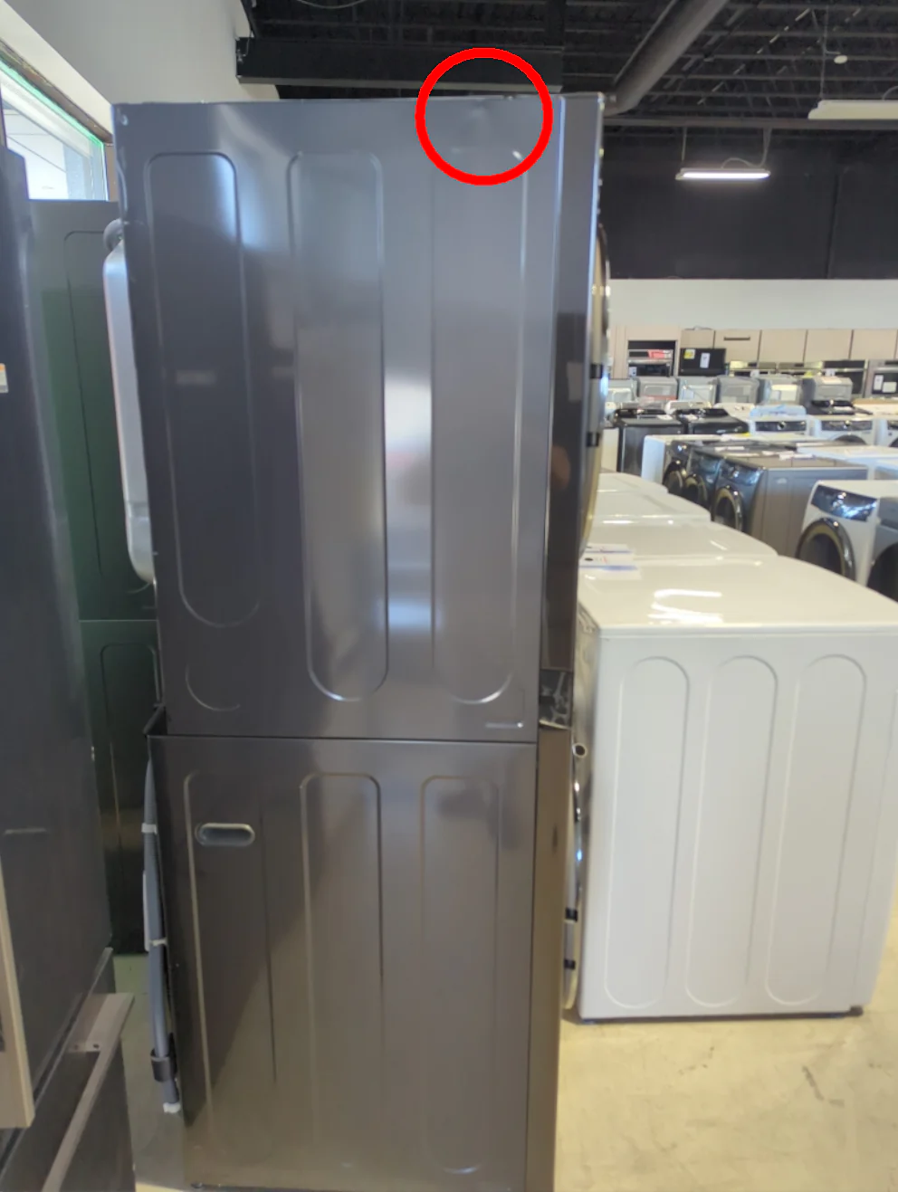 WKEX300HBA - LAUNDRY CENTERS - LG - Stacked Washer/Dryer - Electric - Black Stainless Steel - Open Box - Image 3