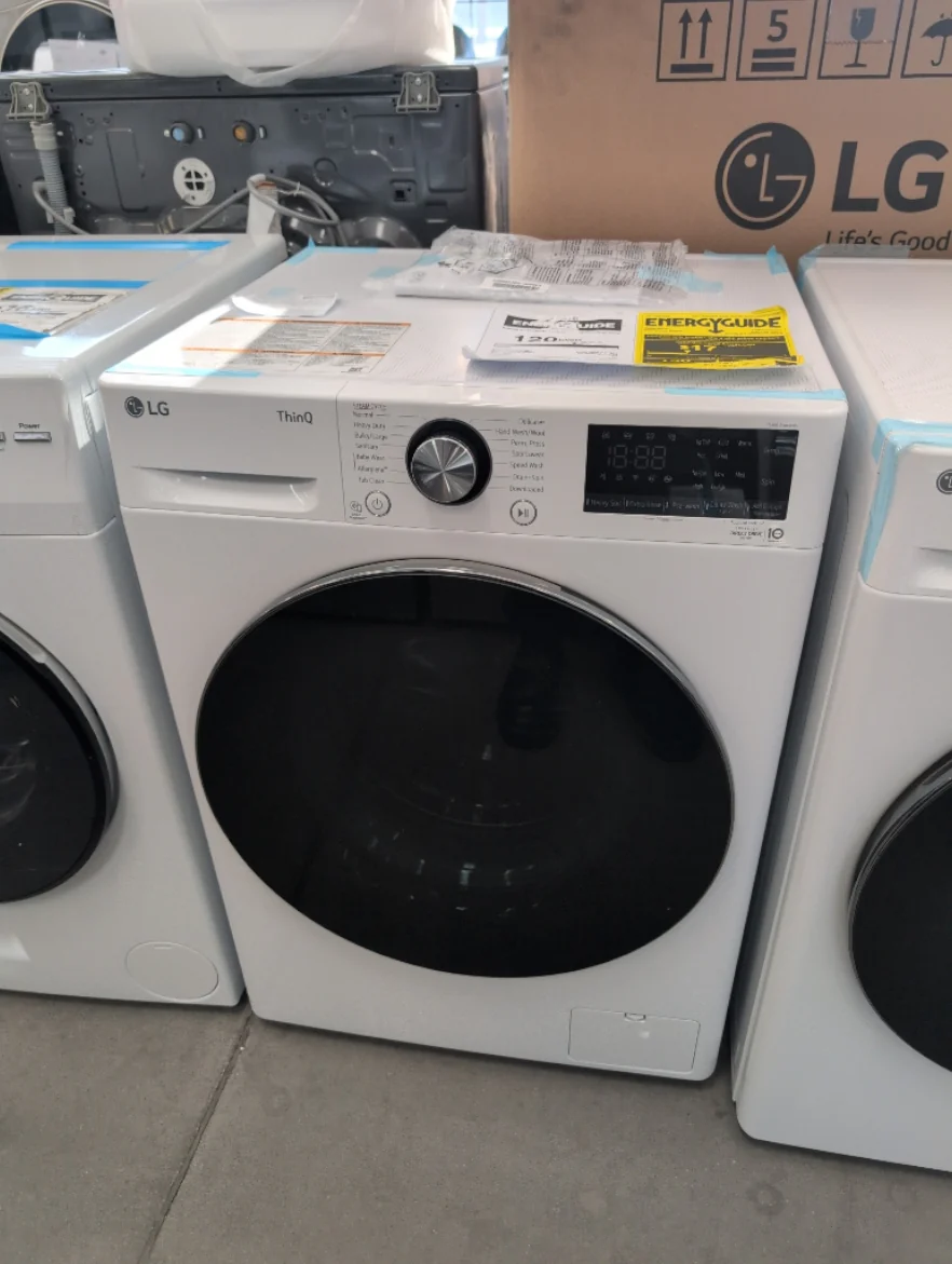 WM1455HWA - WASHERS - LG - Front Loading - White - Open Box - Image 3