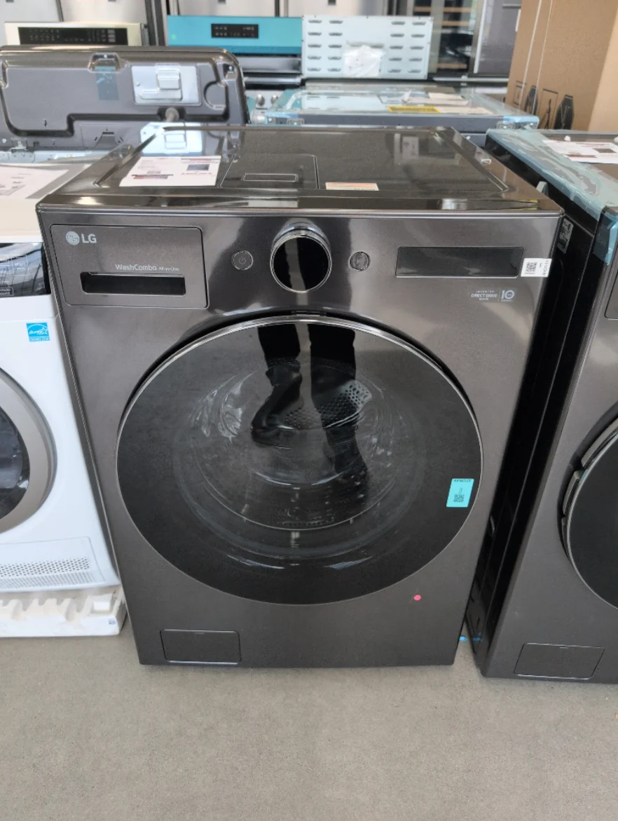WM6998HBA - LAUNDRY CENTERS - LG - All-In-One - Electric - Black Stainless Steel - Open Box - Image 3