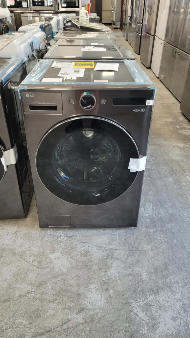 WM6998HBA - LAUNDRY CENTERS - LG - All-In-One - Electric - Black Stainless Steel - Open Box - Image 2