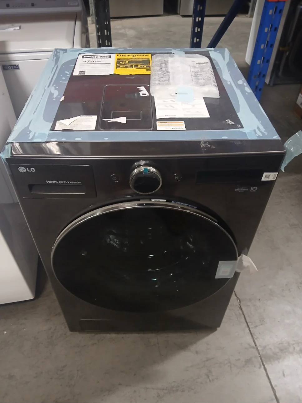 WM6998HBA - LAUNDRY CENTERS - LG - All-In-One - Electric - Black Stainless Steel - Open Box - Image 2